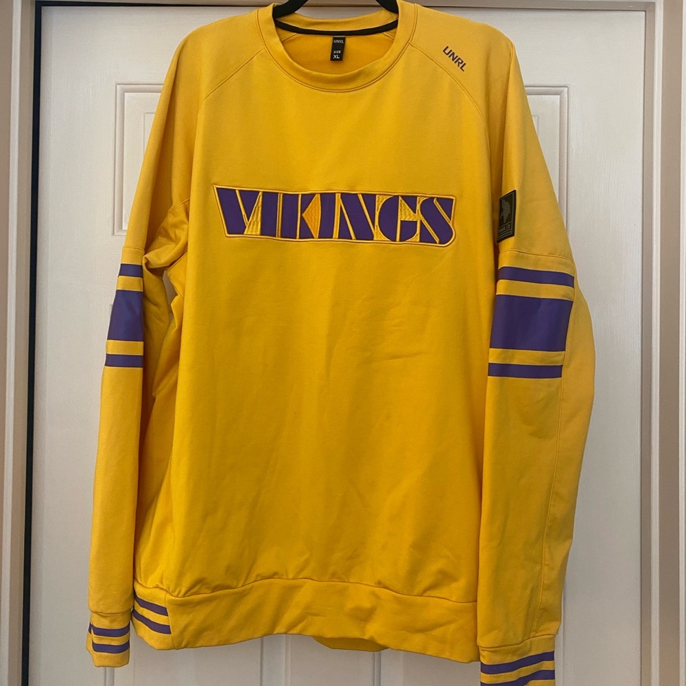 UNRL Minnesota Vikings Crewneck Sweatshirt limited edition SOLD OUT Gold/Purple